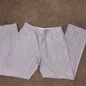 Oliver Spencer. Light Gray Linen Pants. Size 36x42